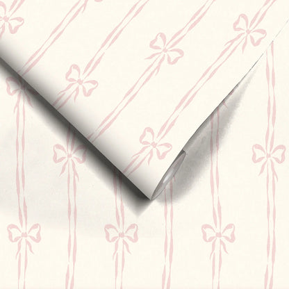 Bow Peep Pink Cloud wallpaper by Woodchip & Magnolia