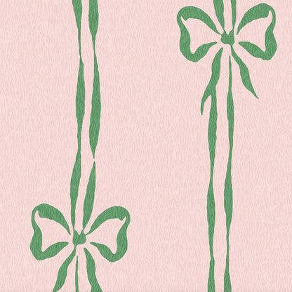 Bow Peep Pink Apple Linen Fabric