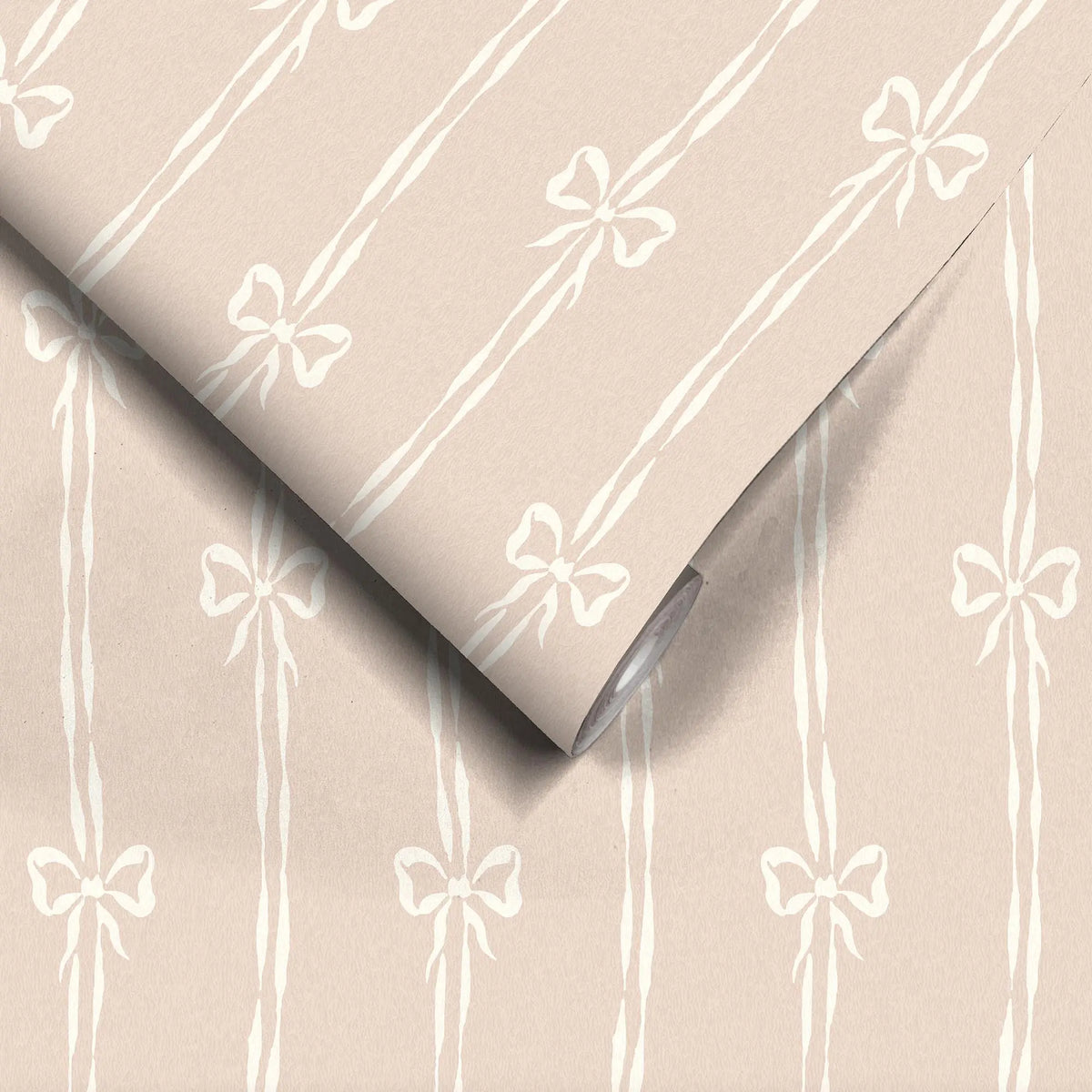 Bow Peep Plaster Pink wallpaper by Woodchip & Magnolia