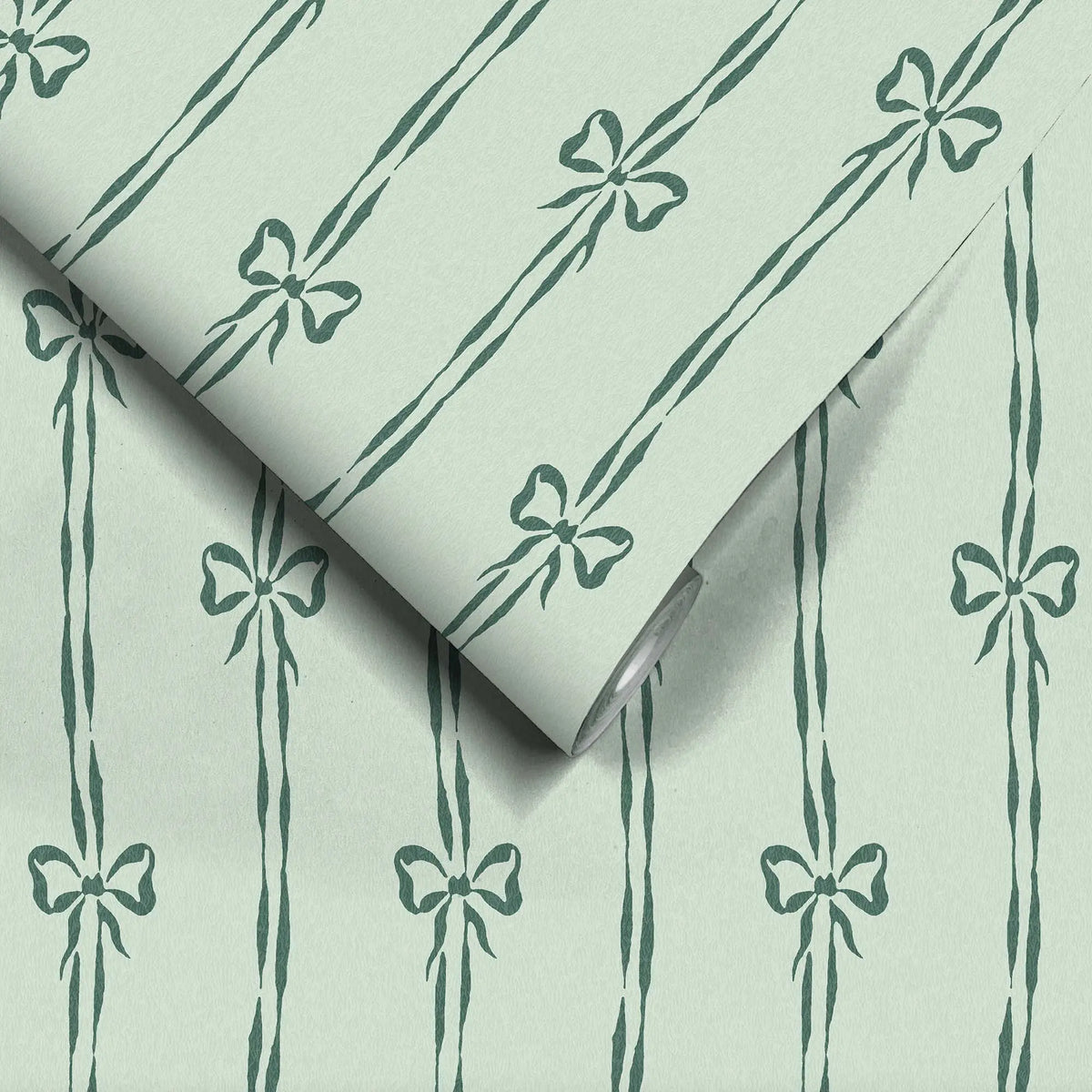 Bow Peep Pistachio wallpaper by Woodchip & Magnolia