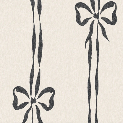 Bow Peep Charcoal Linen Fabric