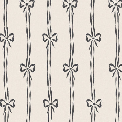 Bow Peep Charcoal wallpaper by Woodchip & Magnolia