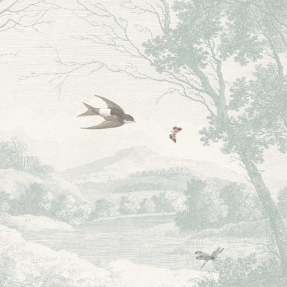 Zephyr Duck Egg Linen Fabric