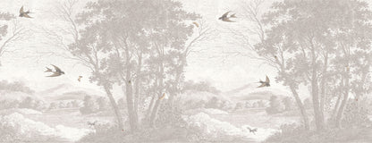 Zephyr Taupe mural by Woodchip & Magnolia