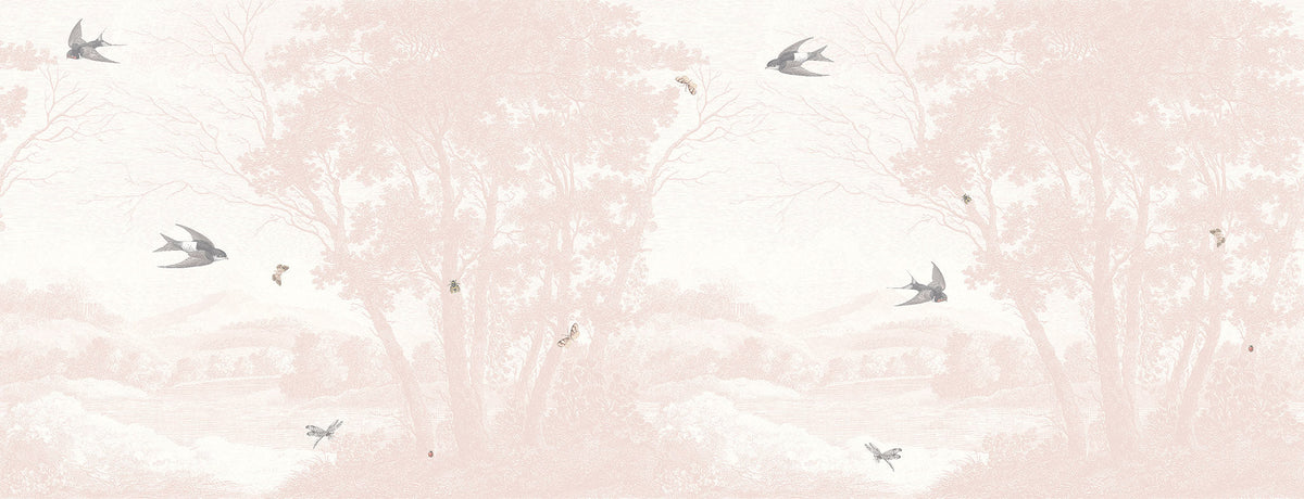 Zephyr Blush mural by Woodchip & Magnolia