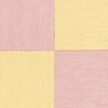 Battenberg Sugar Pink Yellow Linen Fabric