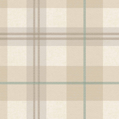 Tartanowski Oat Latte wallpaper by Woodchip & Magnolia