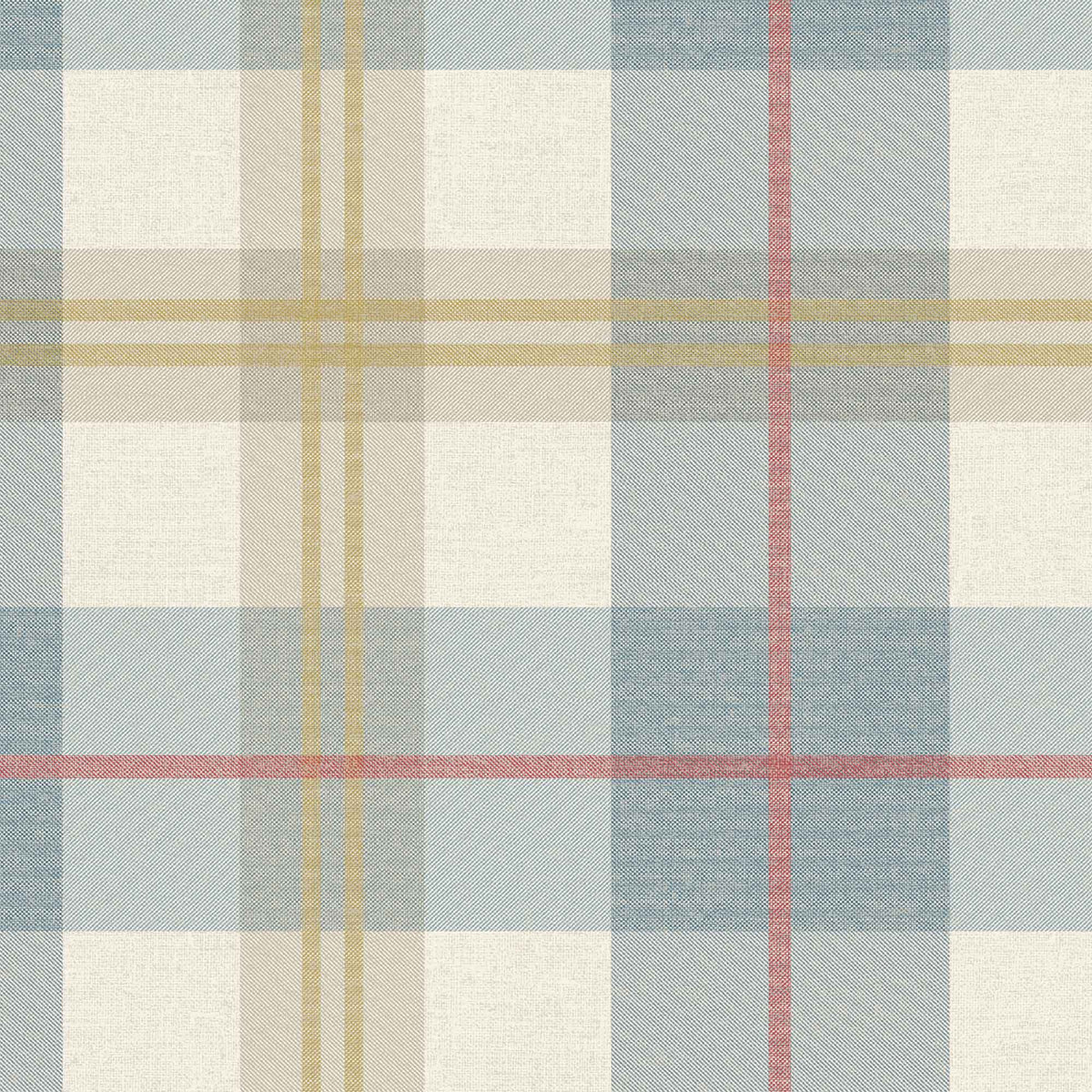 Tartanowski Denim Blue wallpaper by Woodchip & Magnolia