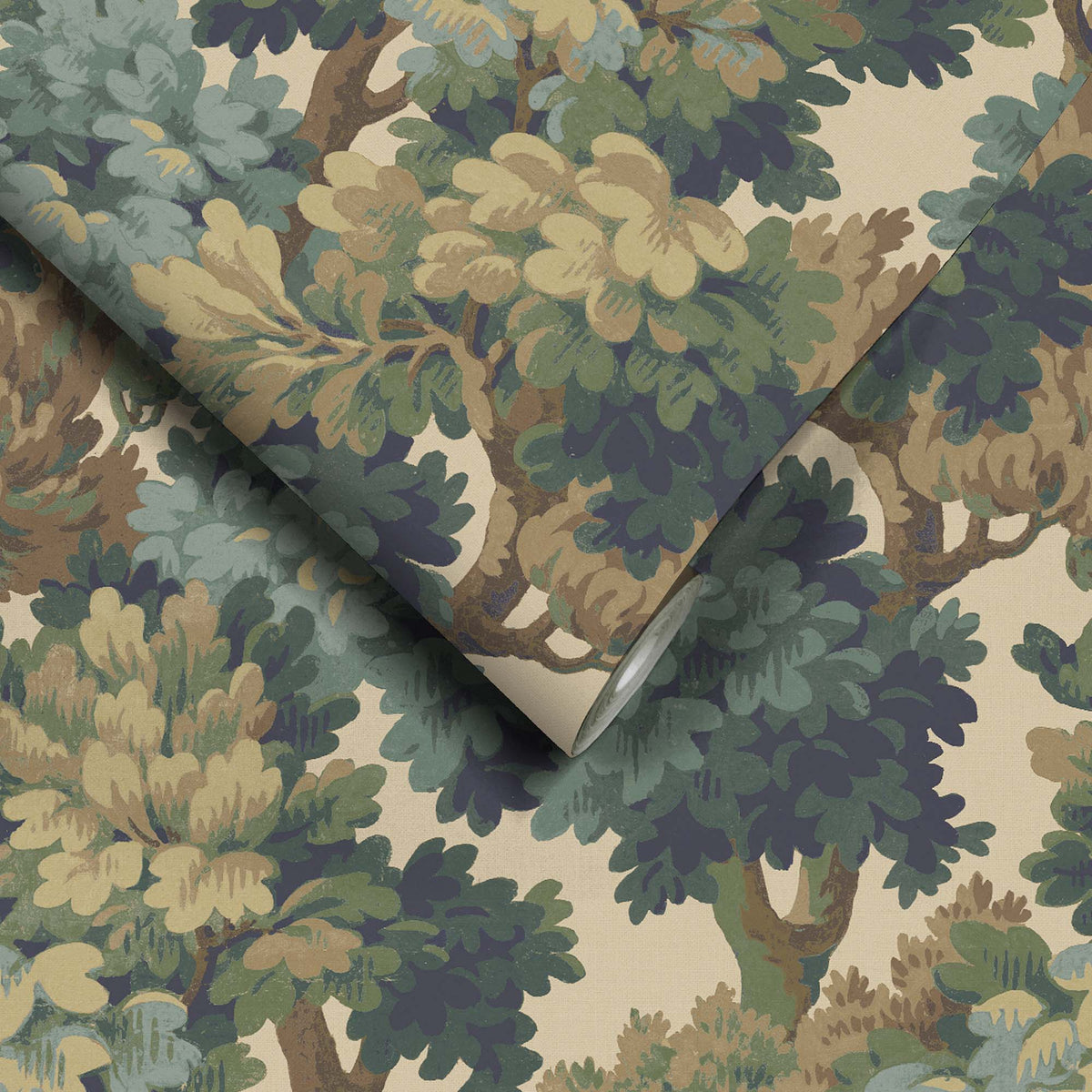Ennerdale Forest Green wallpaper by Woodchip & Magnolia