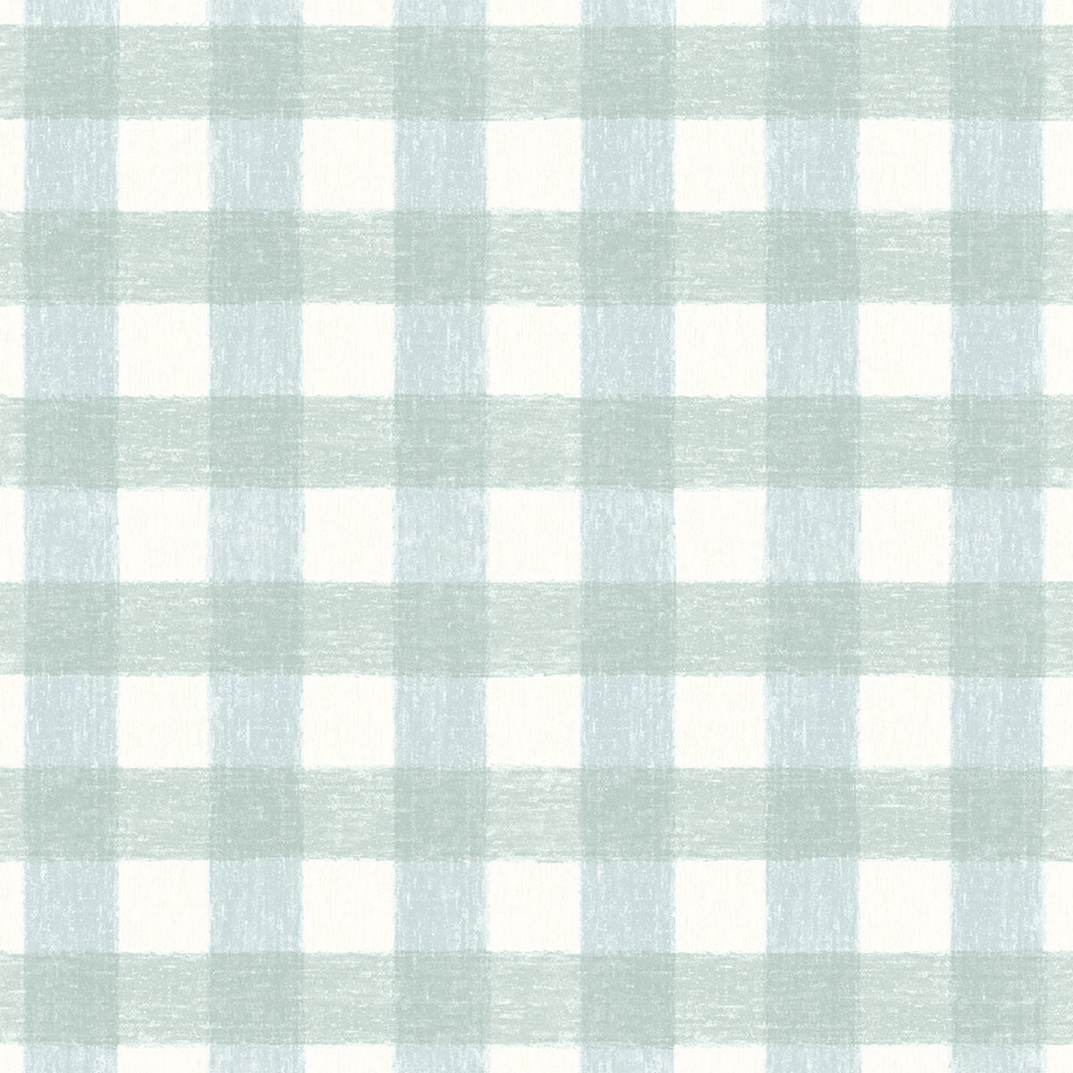 Vichy Check Duck Egg Linen Fabric