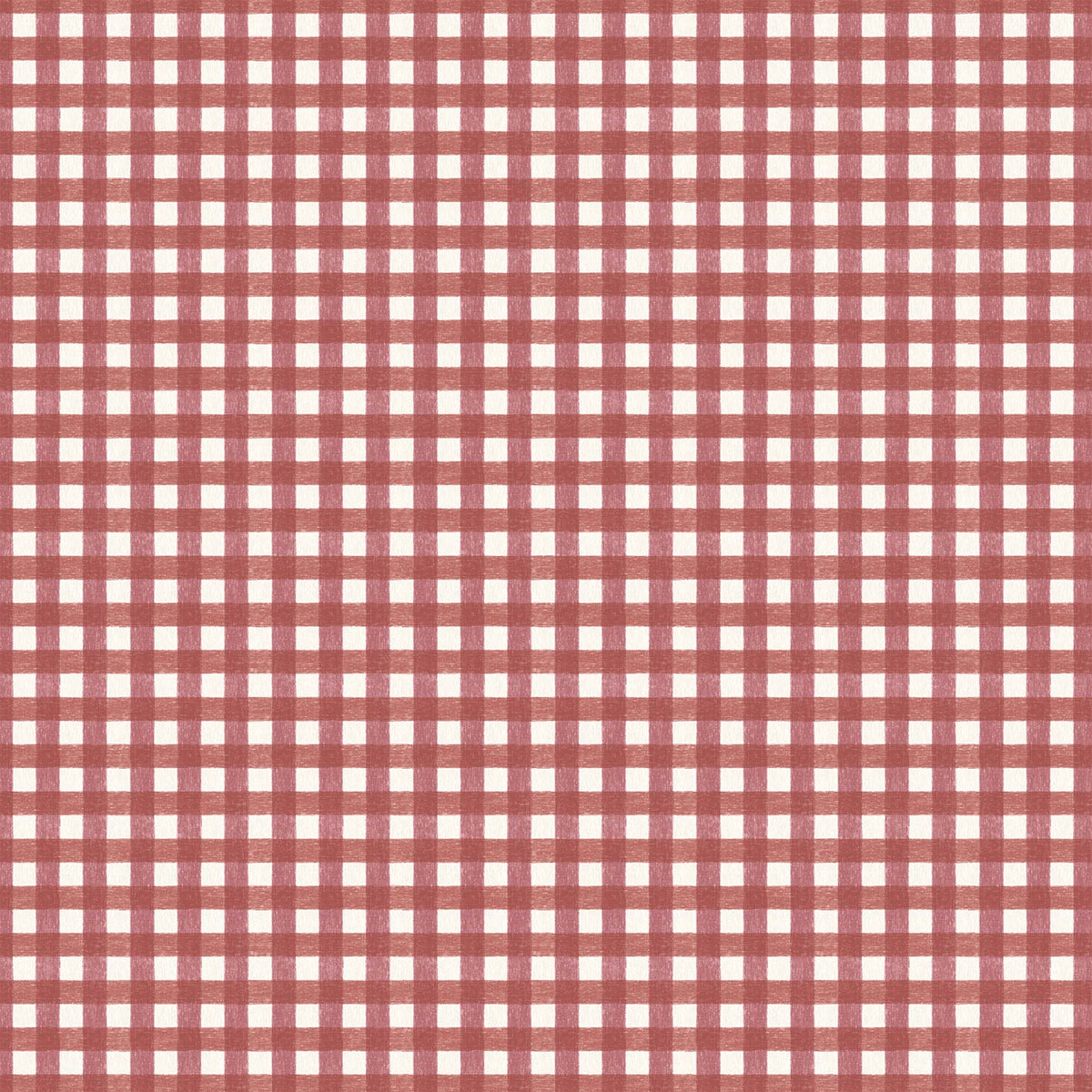 Vichy Check Bramble wallpaper by Woodchip & Magnolia