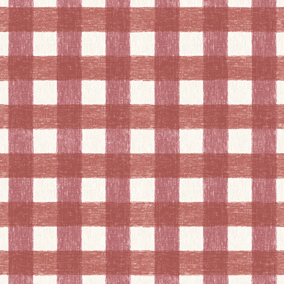 Vichy Check Bramble Linen Fabric