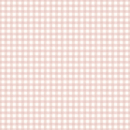 Vichy Check Blush Wallpaper