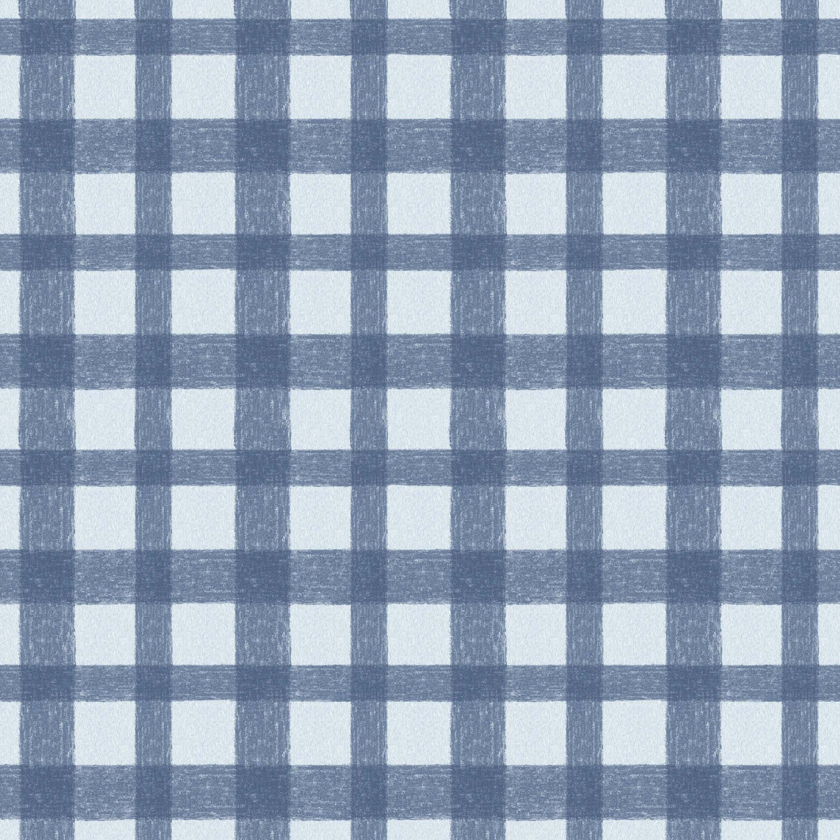 Buffalo Plaid Denim Blue wallpaper by Woodchip & Magnolia