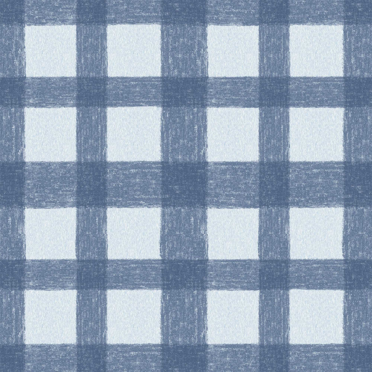 Buffalo Plaid Denim Blue wallpaper by Woodchip & Magnolia