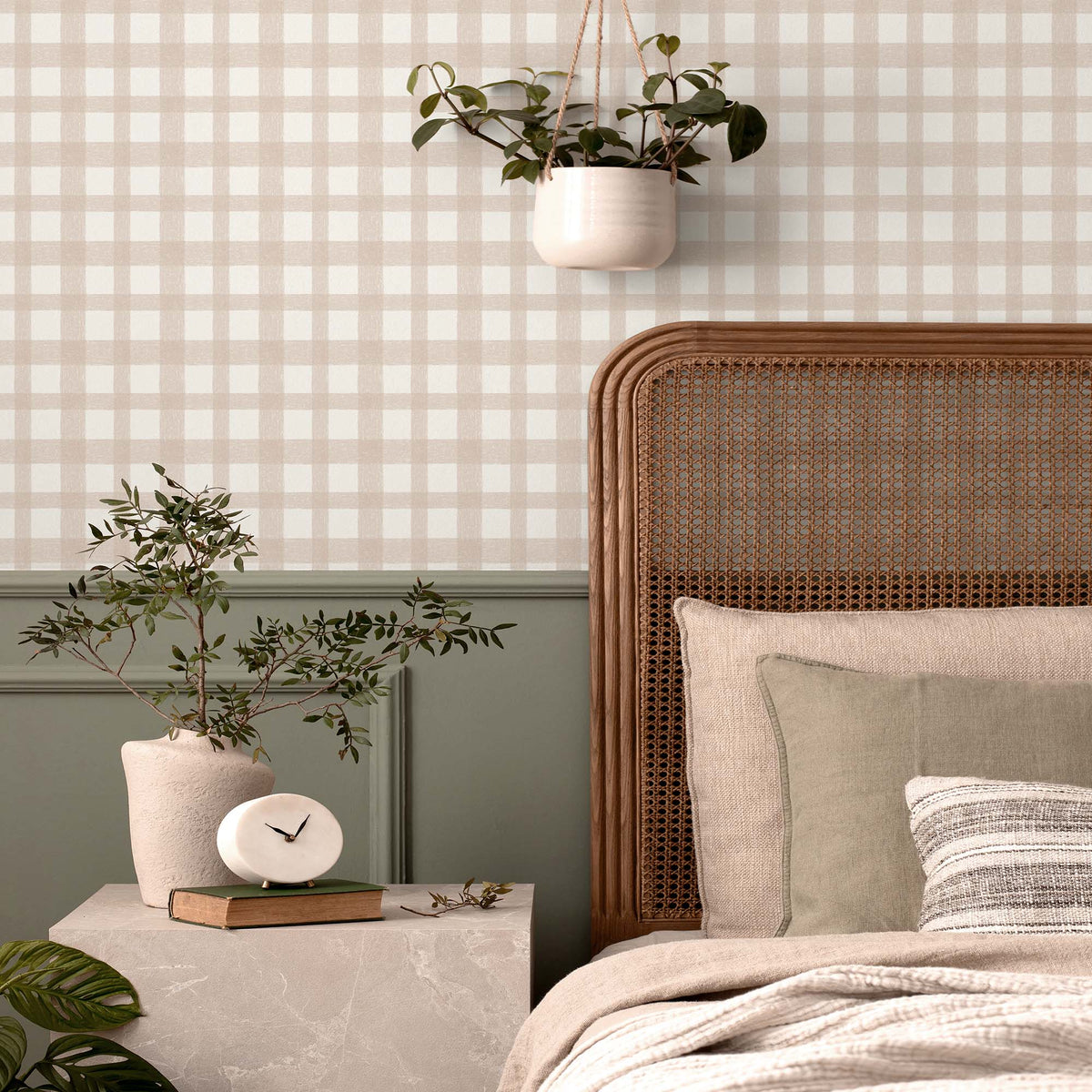 Buffalo Plaid Cashmere wallpaper by Woodchip & Magnolia