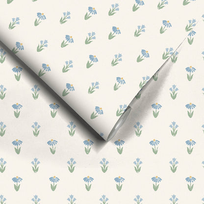 Lydia Cornflower Wallpaper