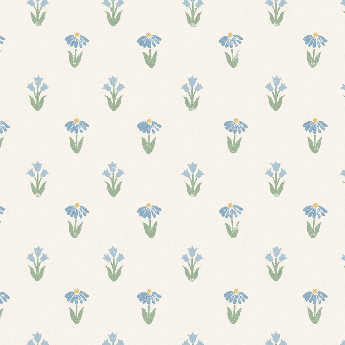 Lydia Cornflower Wallpaper