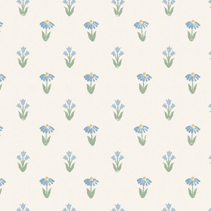 Lydia Cornflower Wallpaper