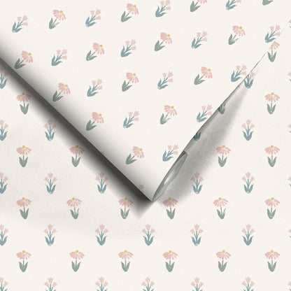 Lydia Old Rose Wallpaper