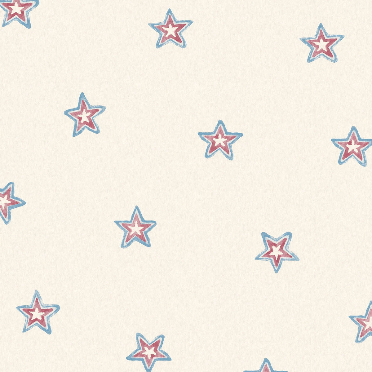 Cosmic Blue/Red Linen Fabric