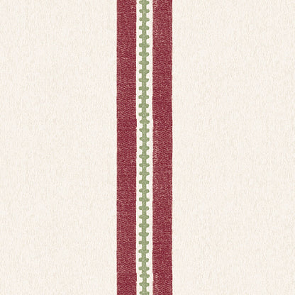 Ziggy Stripe Scarlet wallpaper by Woodchip & Magnolia