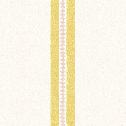 Ziggy Stripe Sunshine Yellow wallpaper by Woodchip & Magnolia