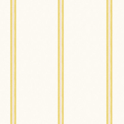 Ziggy Stripe Sunshine Yellow wallpaper by Woodchip & Magnolia