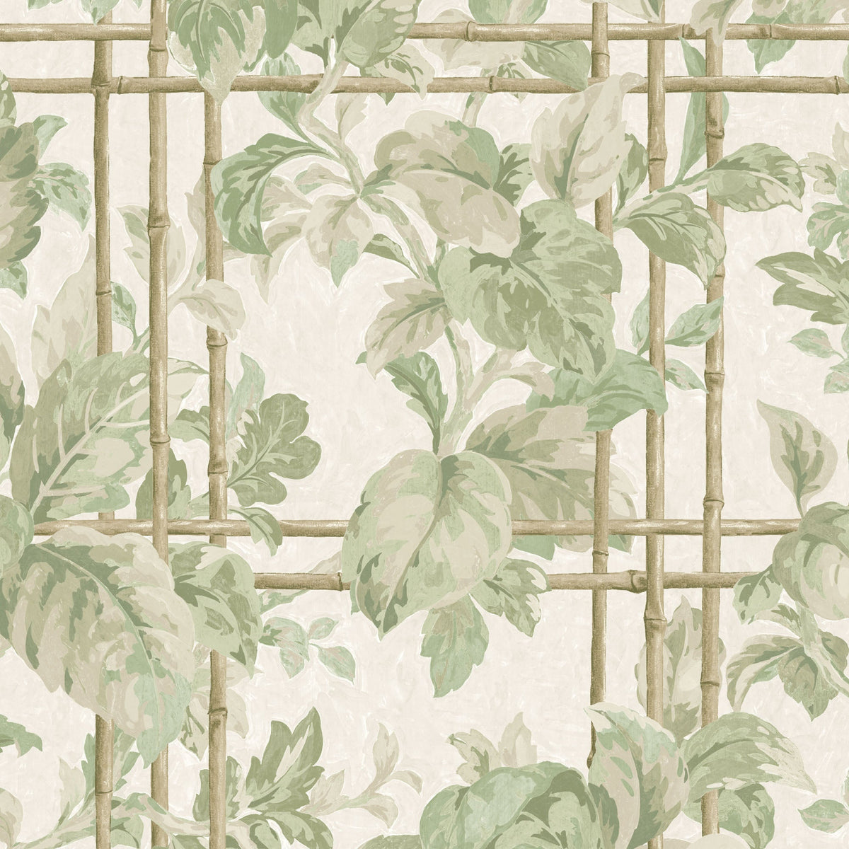 Verdant Trellis Laurel Wallpaper