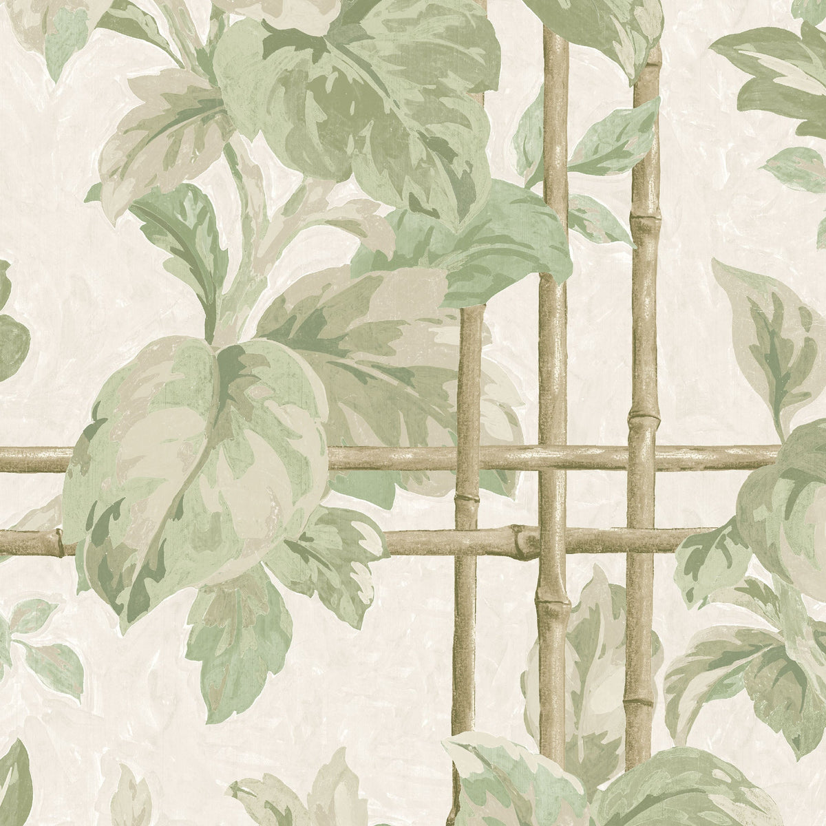 Verdant Trellis Laurel Linen Fabric