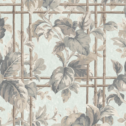 Verdant Trellis Celadon Wallpaper