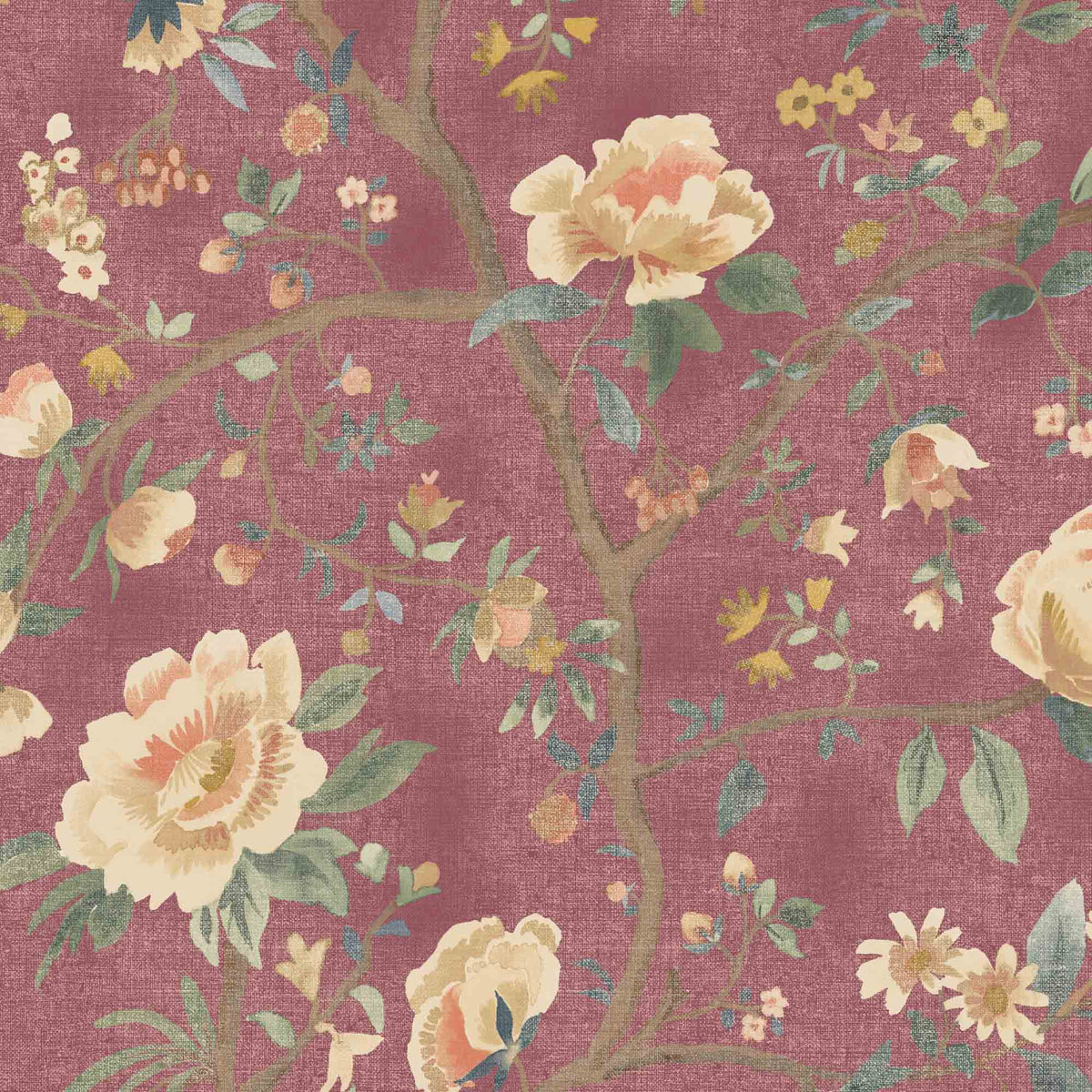 Peonia Ruby Wallpaper