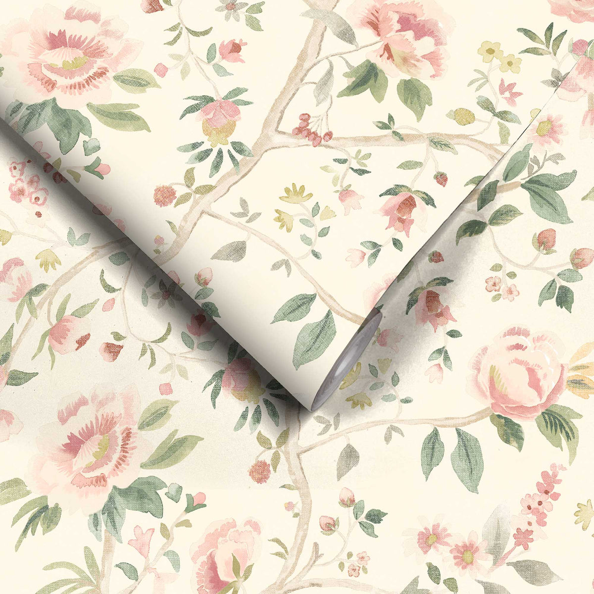 Peonia Cream Wallpaper
