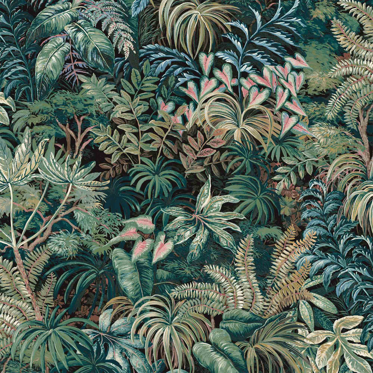 Palm House Peacock Wallpaper
