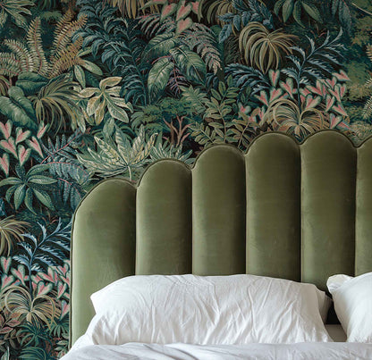 Palm House Peacock Wallpaper