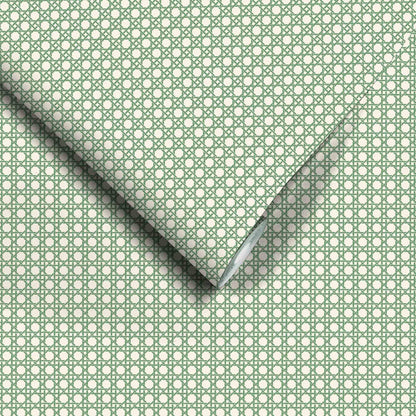 Rattan Evergreen Wallpaper