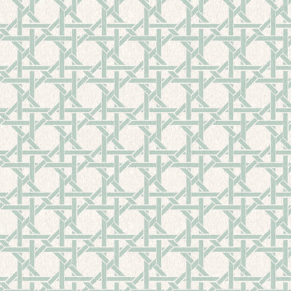 Rattan Duck Egg Wallpaper
