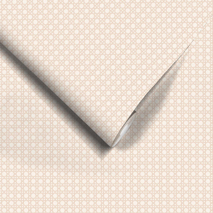 Rattan Soft Apricot Wallpaper
