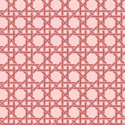 Rattan Rose Red Wallpaper