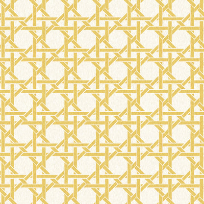Rattan Golden Yellow Wallpaper