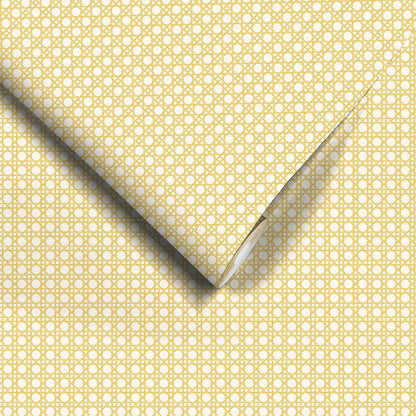 Rattan Golden Yellow Wallpaper