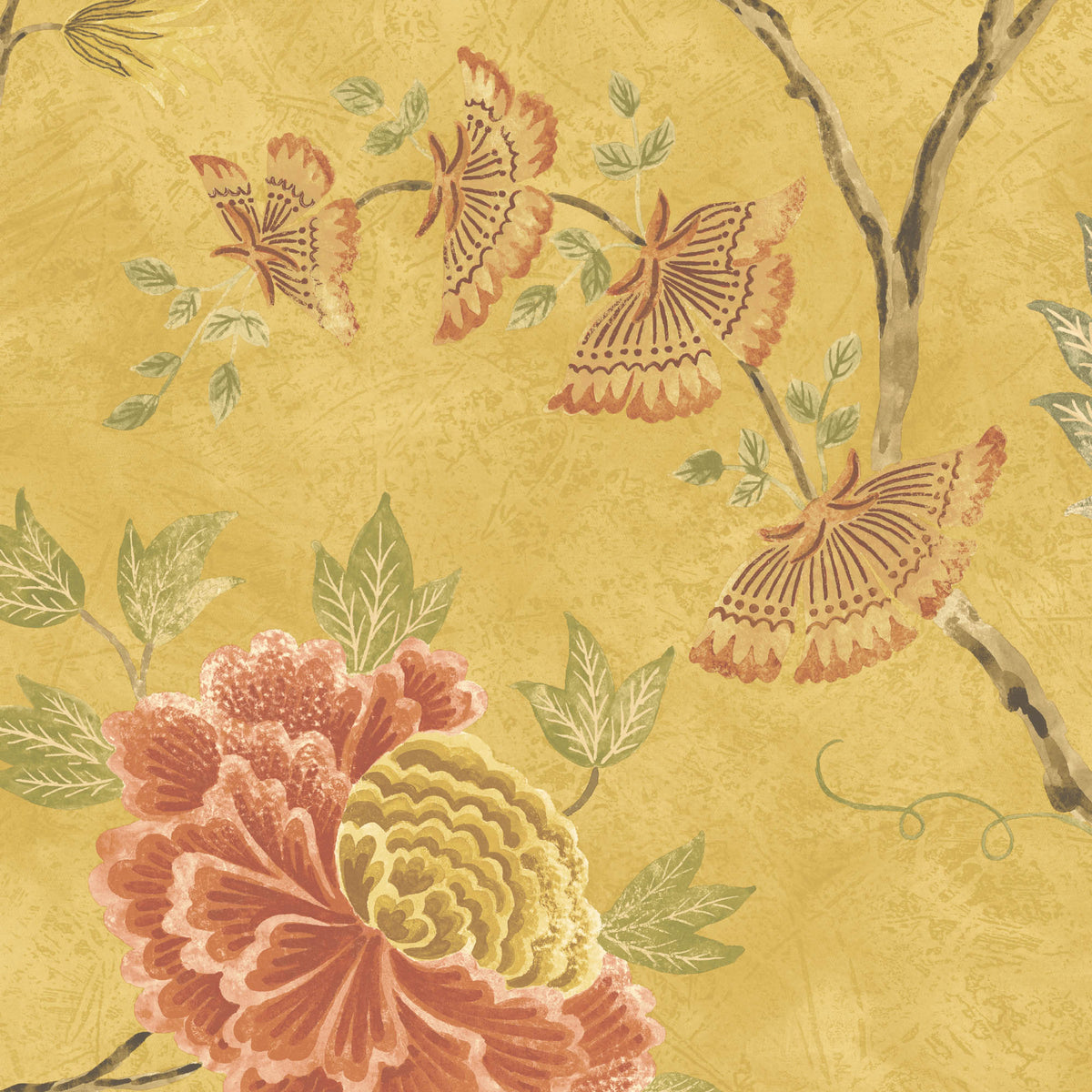 Pedana Saffron Yellow Wallpaper
