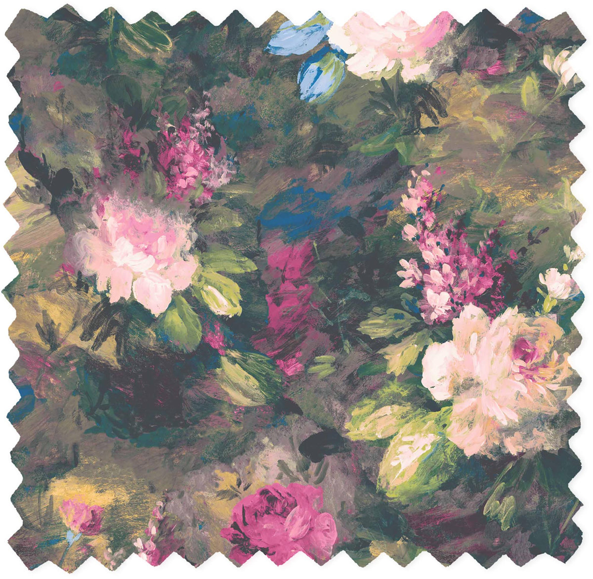 Ava Marika Electric Floral Linen Fabric