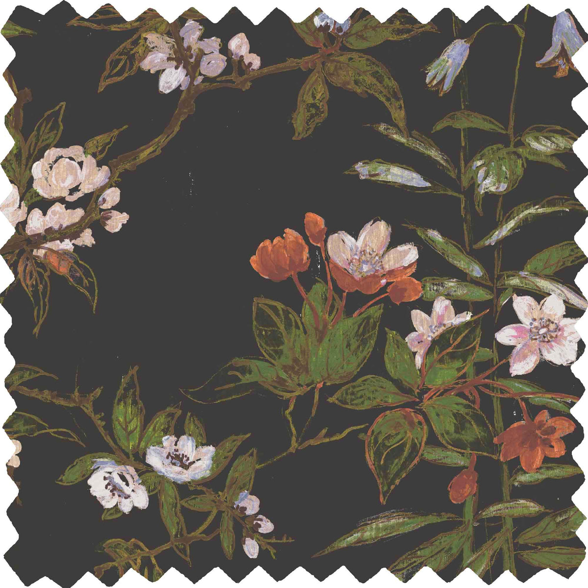 Rivington Black Linen Fabric