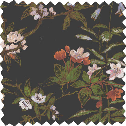 Rivington Black Linen Fabric