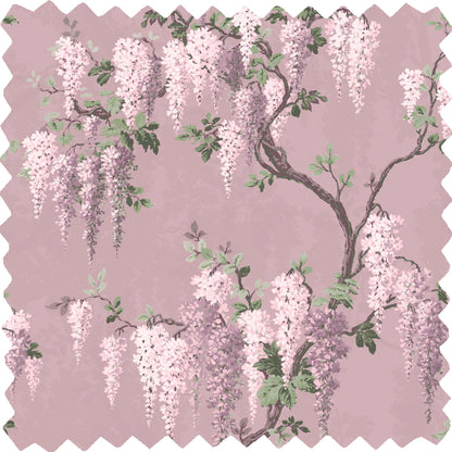 Wisteria Deep Lavender Linen Fabric