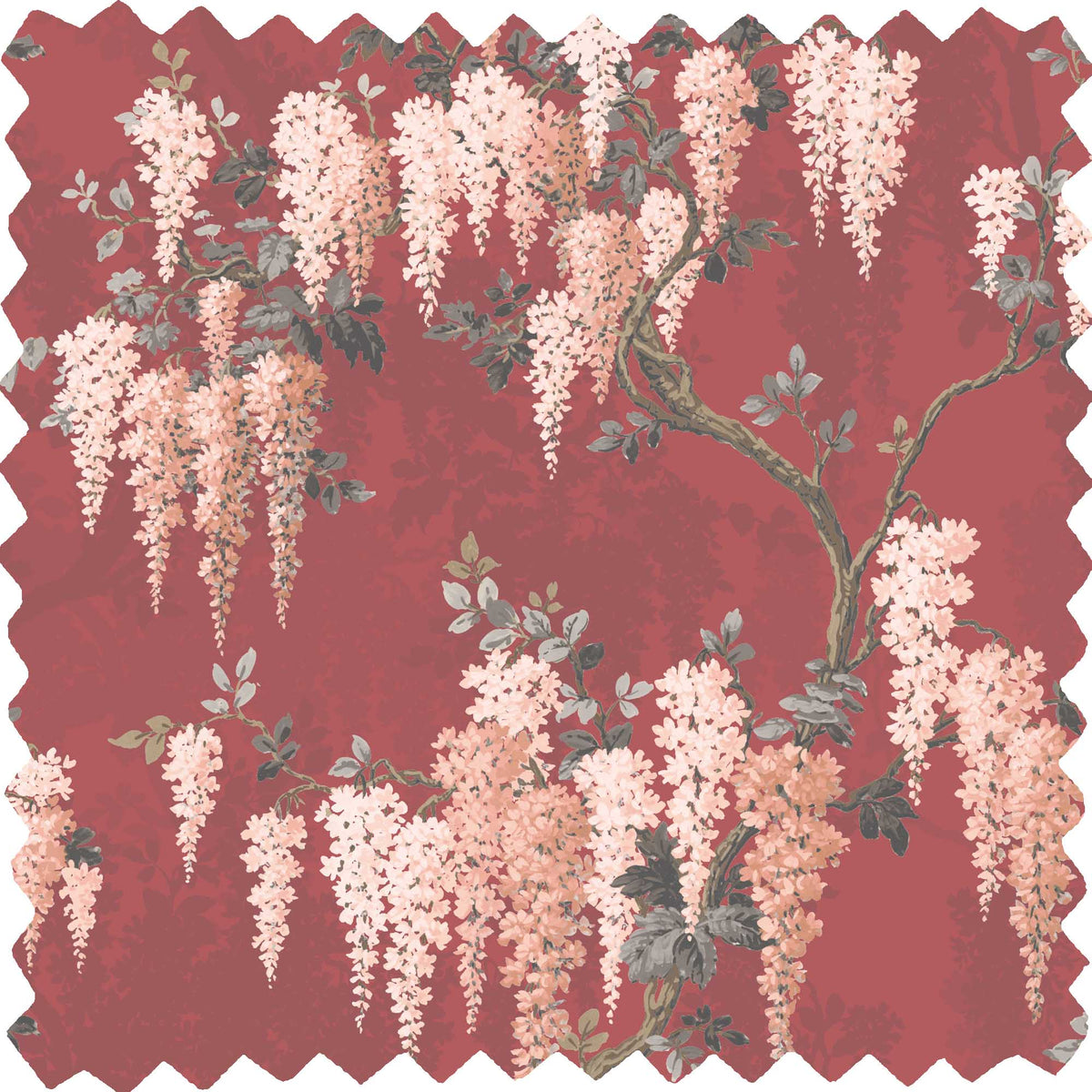 Wisteria Boudoir Red Velvet Fabric
