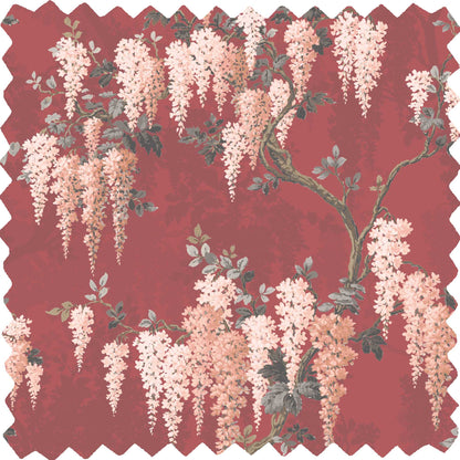 Wisteria Boudoir Red Velvet Fabric