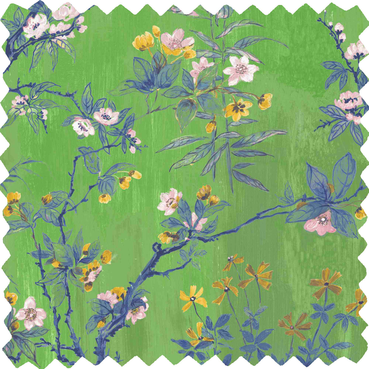 Rivington Lush Green Linen Fabric