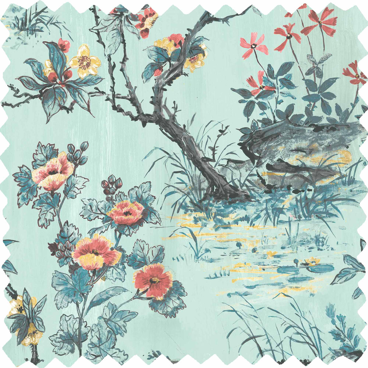 Rivington Neo Mint Velvet Fabric